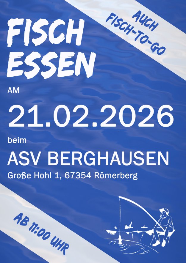 Vereinsmeldung ASV Berghausen Fischessen 2026